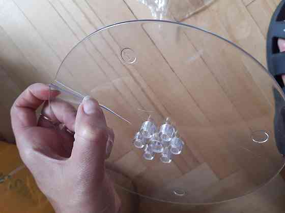 Стойка для шаров С Дефектом 70 см прозрачный Киев