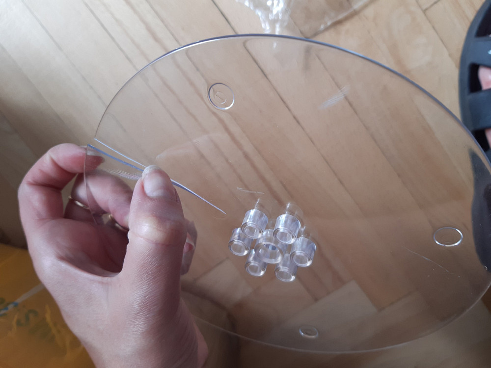 Стойка для шаров С Дефектом 70 см прозрачный Киев - изображение 5