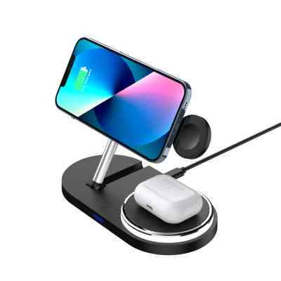 Зарядний пристрій Armorstandart Wireless Charging H102 3 in 1 Magnetic Black (ARM78103) Вінниця