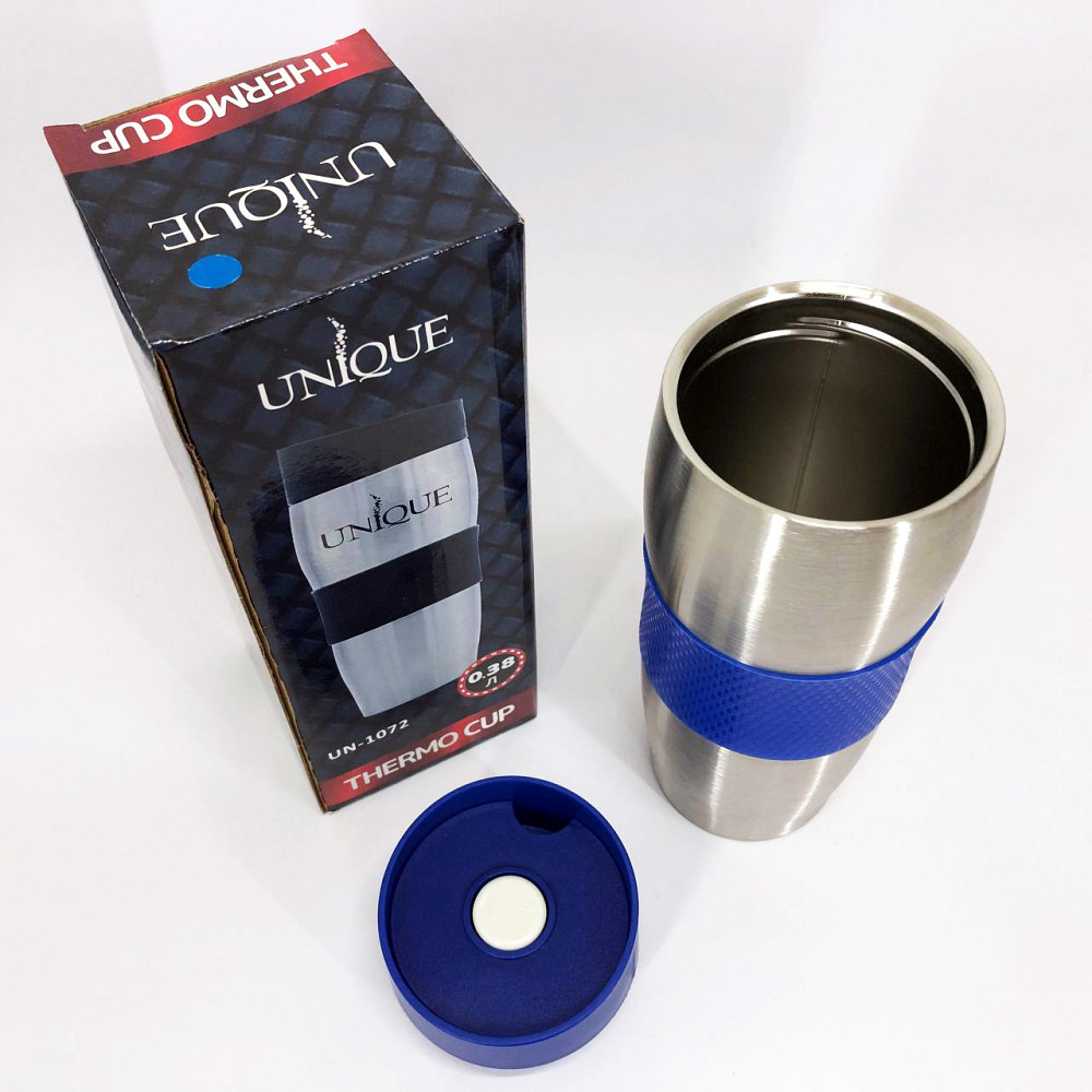 Хороший качественный термос UNIQUE UN-1072 0.38 л, Термофляга для напитков, Стильный компактный термос LI-90 Львов - изображение 3