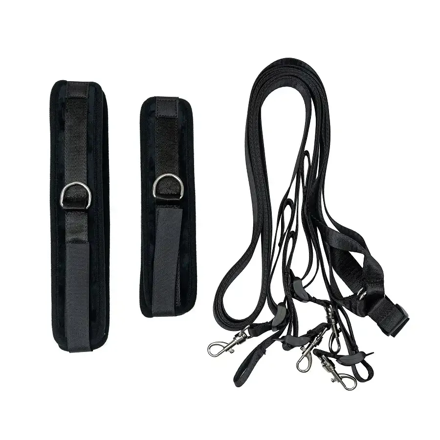 Розтяжка на ліжко Punishment - 5-Piece Bed Restraint Kit - Black Львів - фото 4