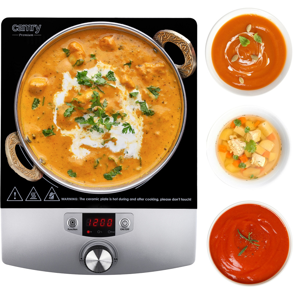 Плита настільна Camry CR 6515 індукційна/ конфорок:1/ 20-2000Вт/ 60°-240° С/ склокераміка Винница - изображение 9