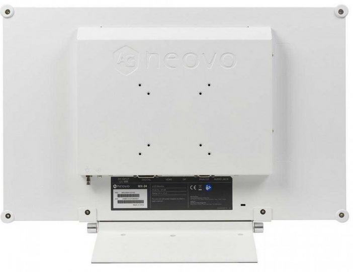 TFT 23.6" NEOVO MX-24, СКЛО NEOV™, VGA, DVI-D, HDMI, DP, 24/7, МЕТАЛЕВИЙ, КОЛОНКИ, БІЛИЙ (MX-24 WHITE) Київ - фото 4