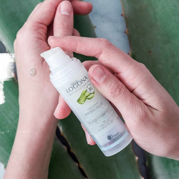 Біо-гідро-флюїд для зволоження обличчя з гіалуроновою кислотою та Алое Logona 30мл Київ - фото 3