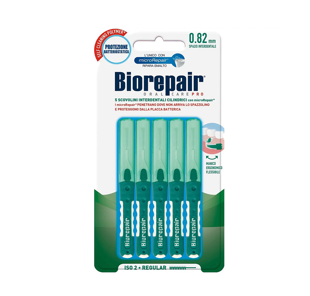 Інтердентальна щітка з гідроксиапатитом середнього діаметру BioRepair 0,82 мм 5 шт Київ - фото 1