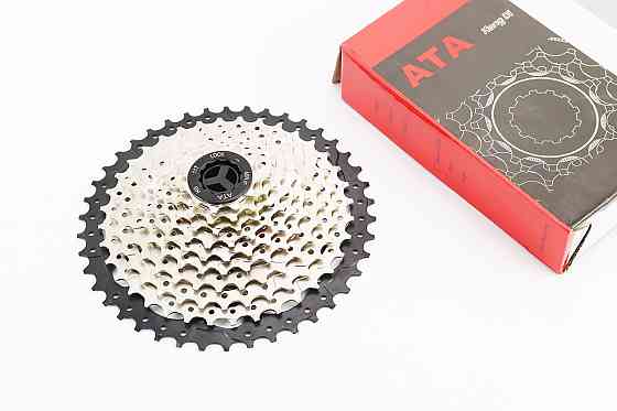 Касета 10зв. 11.13.15.18.21.24.28.32.36.42Т (трансмісія 1/2х10), сріблясто-чорна KDF-CS1042 Київ