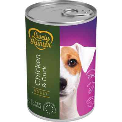 Консерви для собак Lovely Hunter Adult with Chicken and Duck 400 г (LHU45618) Вінниця