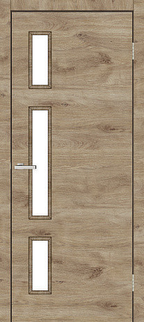 Межкомнатные двери Омис Соло ЗС Дуб Леон 900х2000 мм Киев - изображение 1