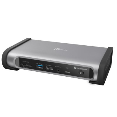 Порт-репликатор J5create Dock-Station USB-C 15-in-1 (HDMI/DP/PD/USB-A/USB-C/LAN/картридер/audio) (JTD568-EN) Винница - изображение 1