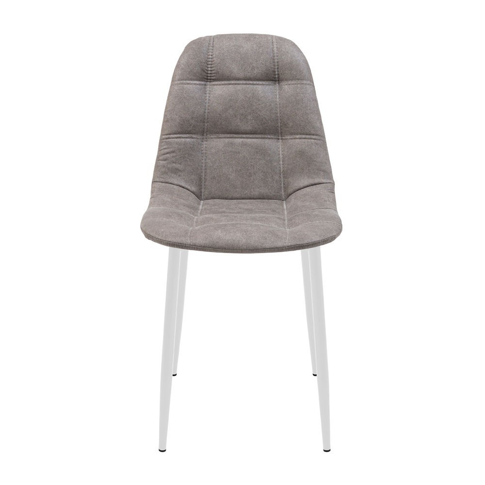 Стілець крісло м'який SplitDesign U Jeep 90 білі ніжки Сірий Київ - фото 2