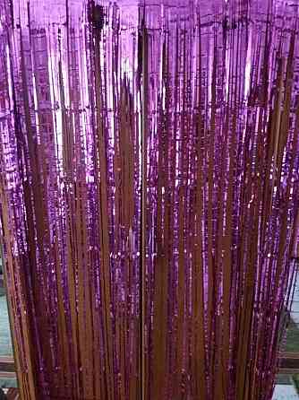 Шторка із фольги для фото зон 2 м на 1 м малиновий Київ