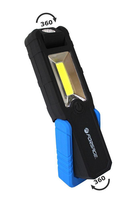 Лампа світлодіодна акумуляторна (5W COB + 1W, магніт, 180гр., 250Lm, 2000mAh, зарядка12V, час раб.3ч Одеса - фото 1