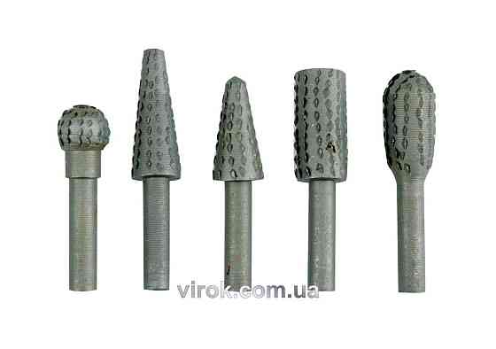 Фрези металеві по дереву та ДСП  VOREL, Набір, 5шт, Ø-6мм [25/200] Одеса
