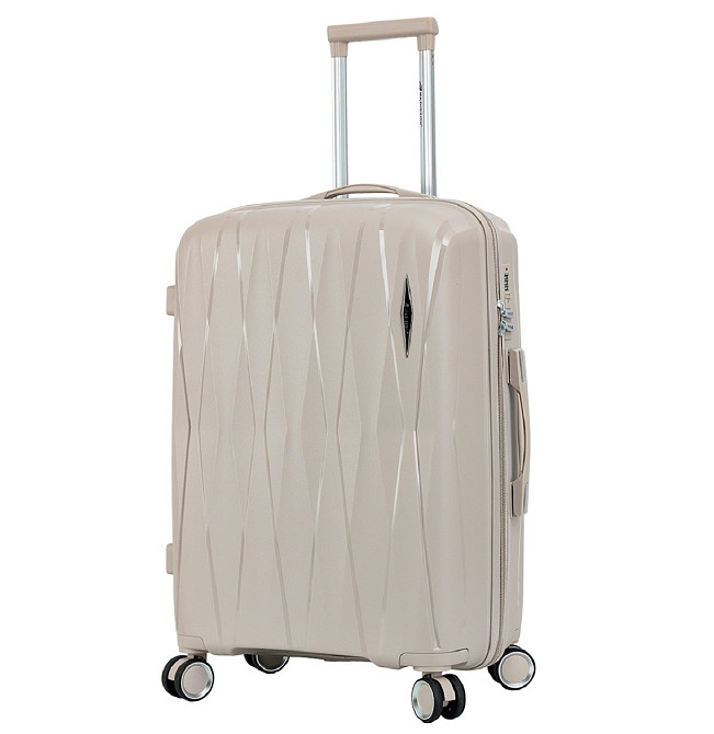 Чемодан полипропиленовый MADISSON 51103 средний 67 см шампань Киев - изображение 1