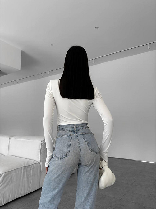 Женский стильный топ с вырезом микро дайвинг Молочный, 42/44 Одесса - изображение 7