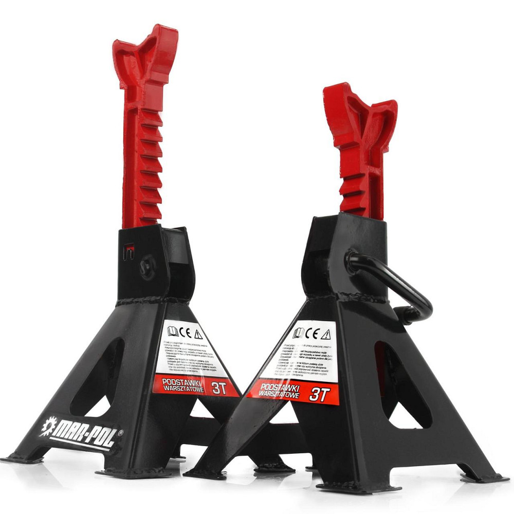 Комплект підставок під машину 2 шт з механічним замком 3 тони Mar-Pol (M80102) Нововолинськ - фото 1