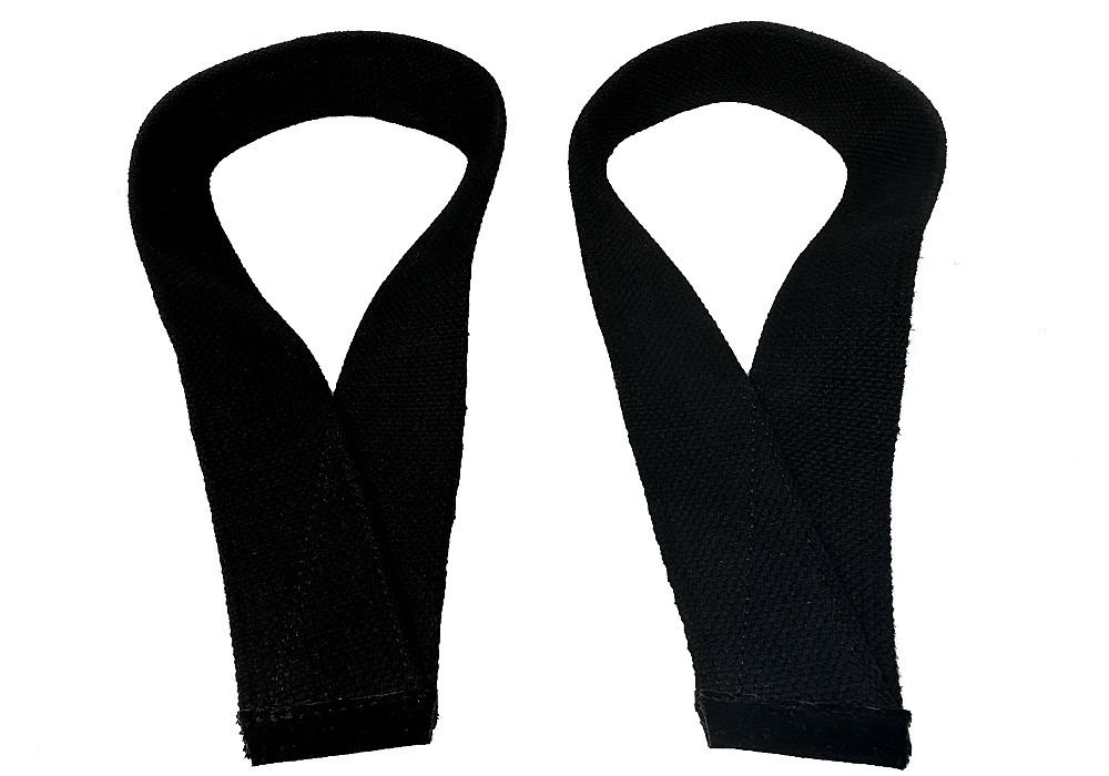 Лямки атлетичні EasyFit Delta для станової тяги чорні Коломыя - изображение 4