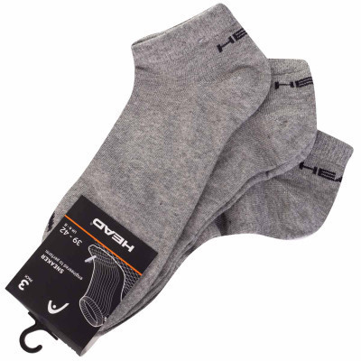 Носки Head Sneaker 3P Unisex 761010001-400 3 пари Сірий 35-38 (8718824272436) Винница - изображение 5