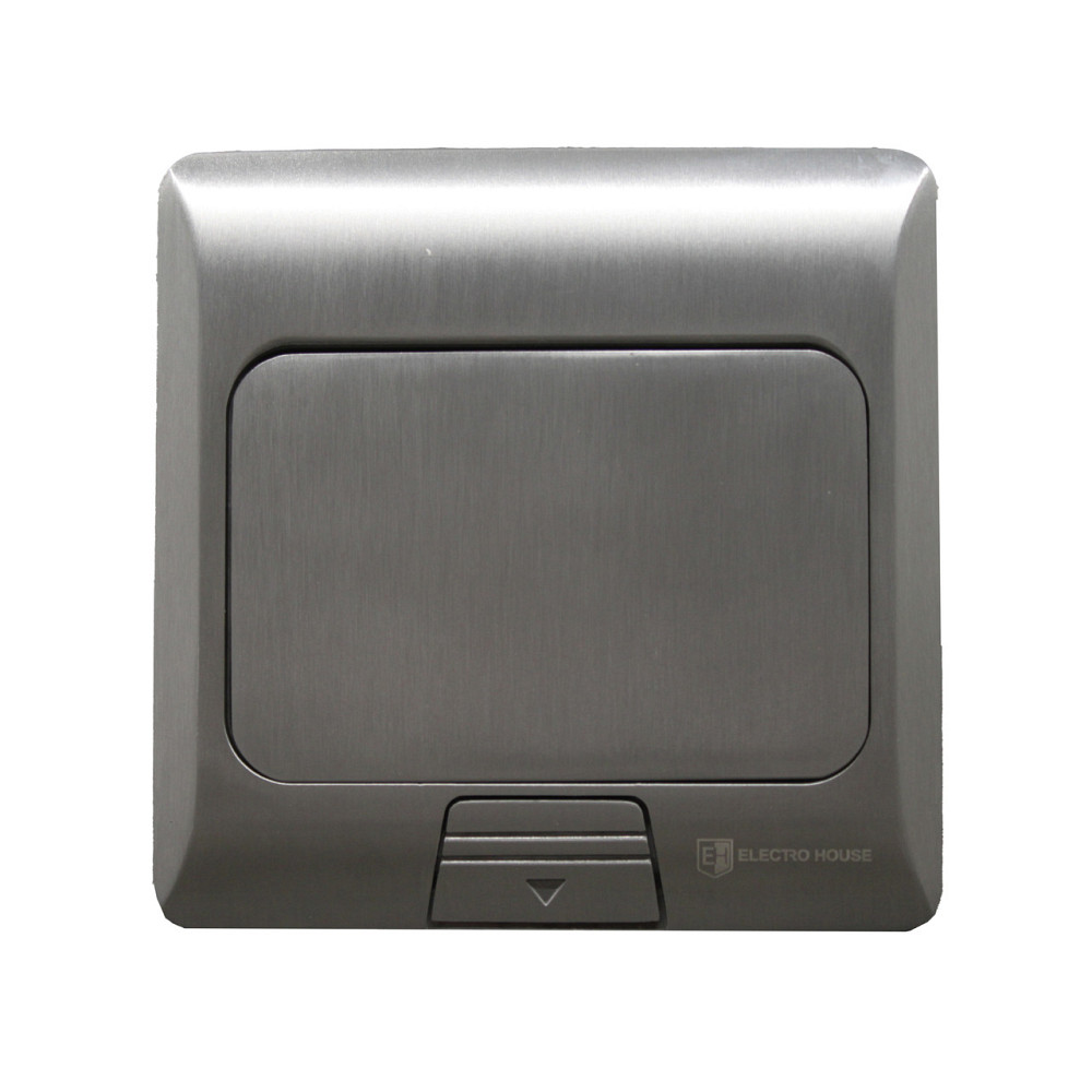 Розетка для пола с заземлением врезная 16А + 2USB (type C+A) 2.4А, IP44, алюминий Днепр - изображение 4