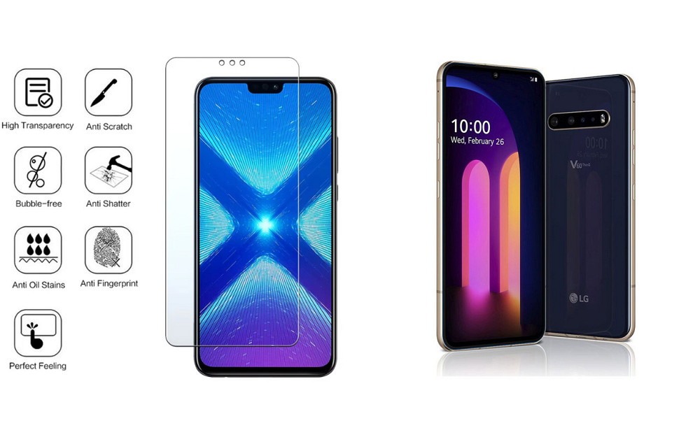 Защитное стекло NeoGlass для LG V60 ThinQ – ультрапрозрачное и устойчивое Киев - изображение 4