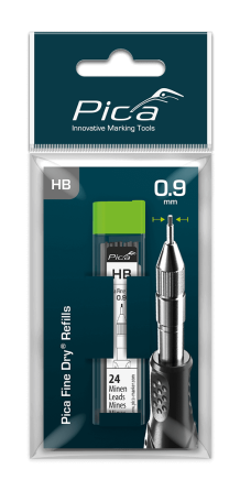 Запасні графітові жала 7030 SB +дві гумки, для PICA Fine Dry, твердість HВ, сірий графіт, 24шт Одеса