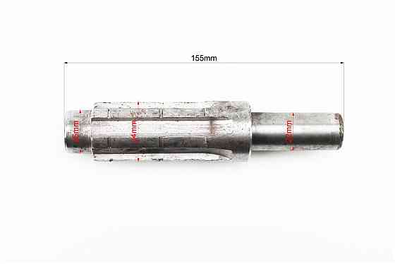 Вал первинний привода ланцюга L-155mm, d-25/34/22mm, ZUBR-Z-180, BIZON, BULAT Бершадь
