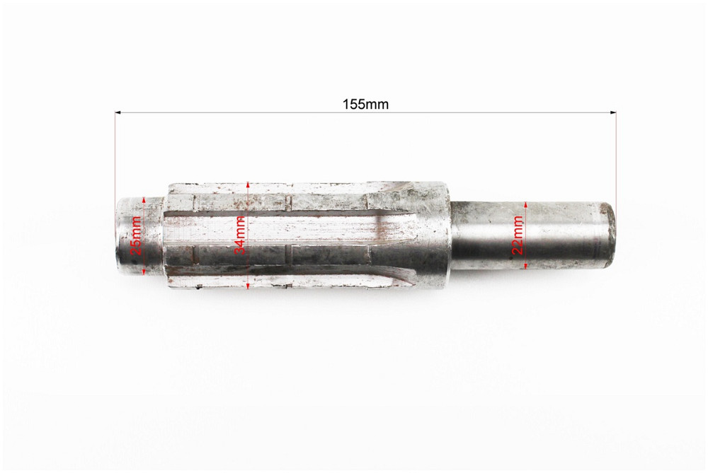 Вал первинний привода ланцюга L-155mm, d-25/34/22mm, ZUBR-Z-180, BIZON, BULAT Бершадь - фото 2