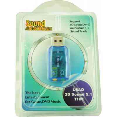 Звукова плата Atcom USB-sound card (5.1) 3D sound (Windows 7 ready) (7807) Вінниця