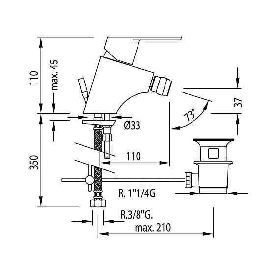 Смеситель для биде TRES BM 139120 (000004316) Киев