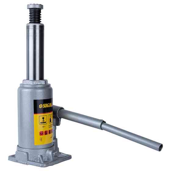 Домкрат гідравлічний пляшковий 10т H 200-385мм Standard SIGMA (6106101) Київ