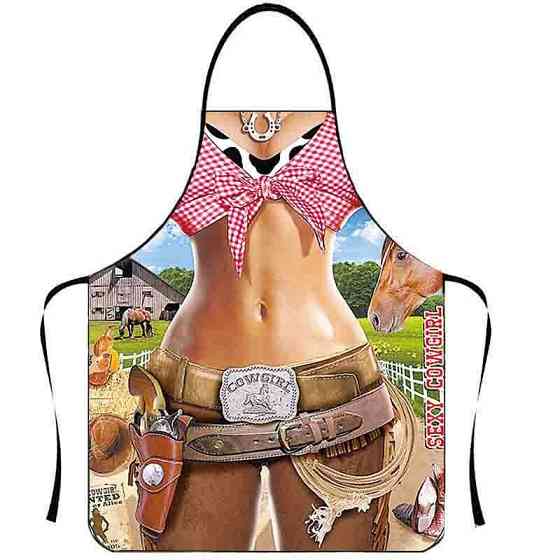 Фартух прикольний жіночий 73 на 57 см різнобарвний Київ