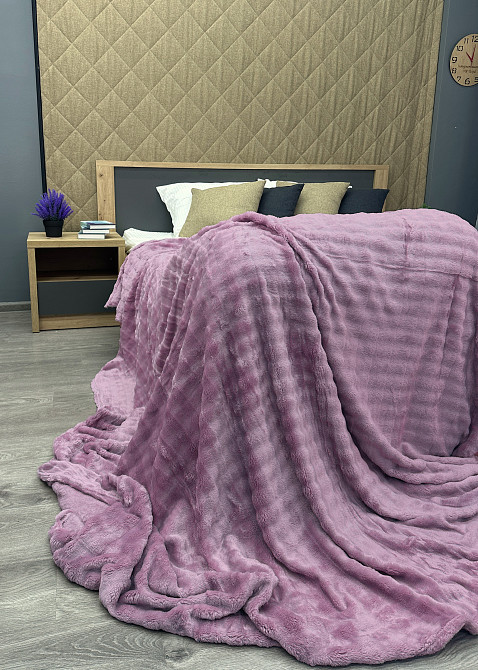Плед-покривало 200х230 см (+-5см) Soft Night Ліловий (87-134) Київ - фото 7