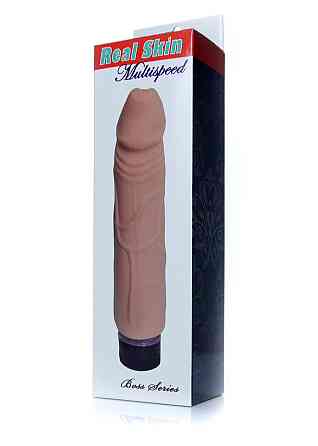 Вибратор - Real Skin Multispeed Flesh, 22 см Sex Aura Киев
