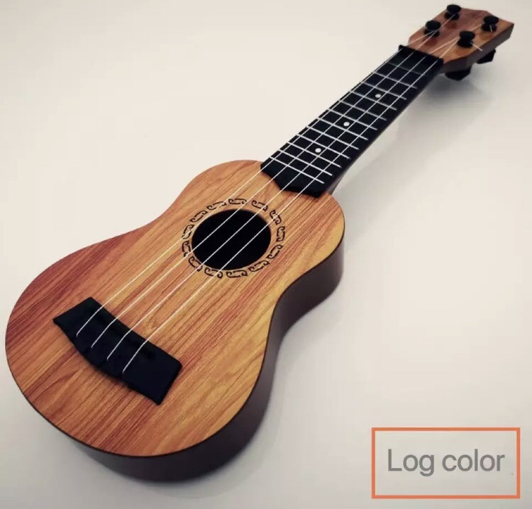 Гітара дитяча іграшка, укулеле для дітей - довжина 35 см, пластик, в комплект входит медиатор Київ - фото 1