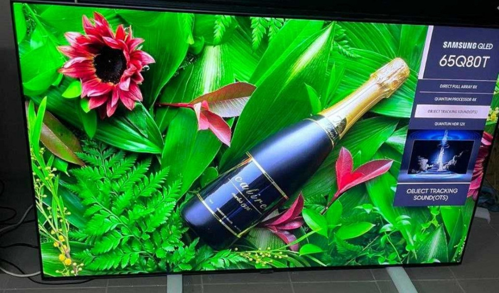 Телевізор Безрамний: 65" 120 Гц. 4К QLED , Samsung, Smart 65Q80T. Харків - фото 1