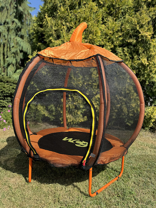 Батут дитячий із захисною сіткою WCG Pumpkin (W-1008T) для дітей Київ - фото 2