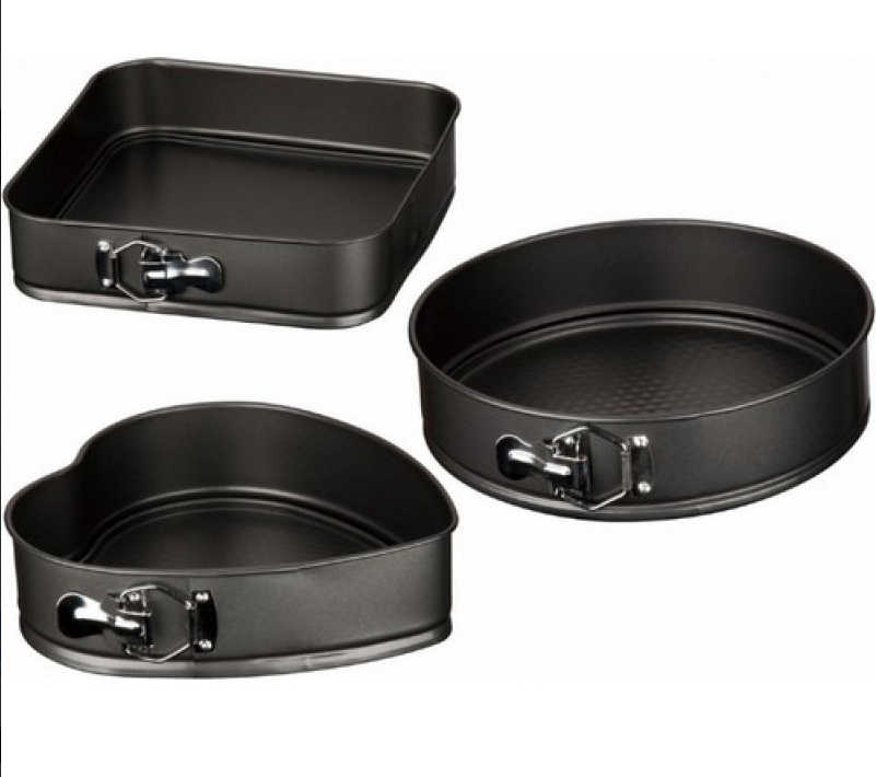 Набор разъемных форм для выпечки UNIQUE UN-1703 3в1 (24/26/28 см) круглая, квадратная, сердцевидная Одесса - изображение 4