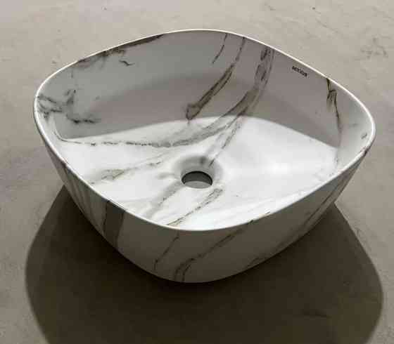 Раковина накладна Mixxus Premium DIVERSE-0104 MARBLE 370х370х135mm   ( MP6537 ) 36907 Харків