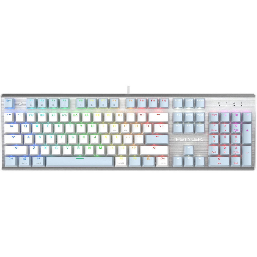 Клавіатура A4Tech Fstyler FS100 Icy Blue білий, сірий Харків - фото 8