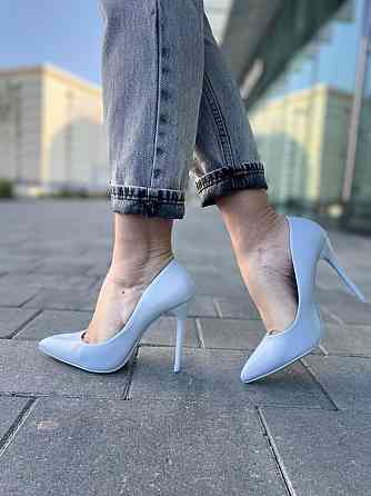 Comer Туфлі жіночі COMER блакитні екошкіра каблук 11 см 36р.-23.5см. (AH-4 4961) Коломия