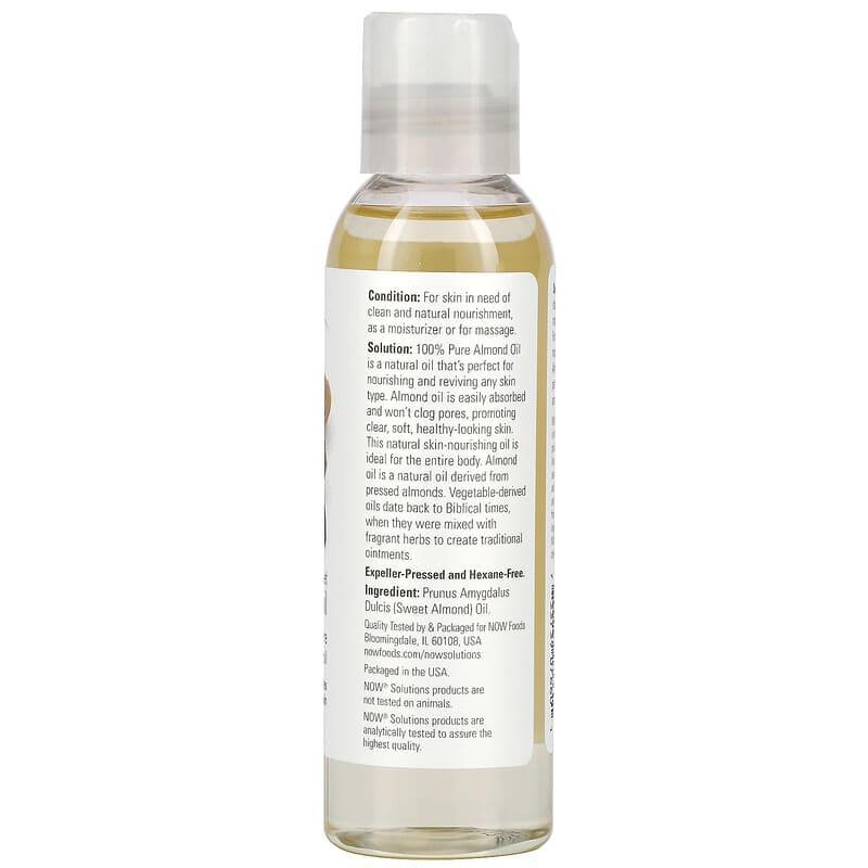 Олія солодкого мигдалю Now Foods Sweet Almond Oil 118 мл Київ - фото 2