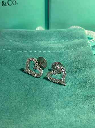 Tiffany cережки серця Тіффані, срібло 925 Одеса