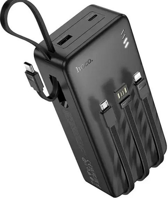 Павербанк 30000mAh з вбудованими кабелями HOCO J146B є ОПТ, дропшипінг. Киев - изображение 7