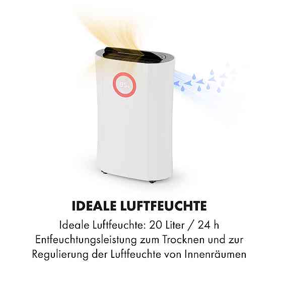 Осушувач DryFy Pro Connect WiFi компресійний 20 л/д 20 м2 370 Вт білий Білий (Німеччина, читати опис) Рівне