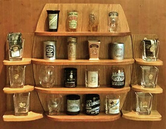 Полиця для чарок "Елісворт" сієна Миколаїв - фото 1