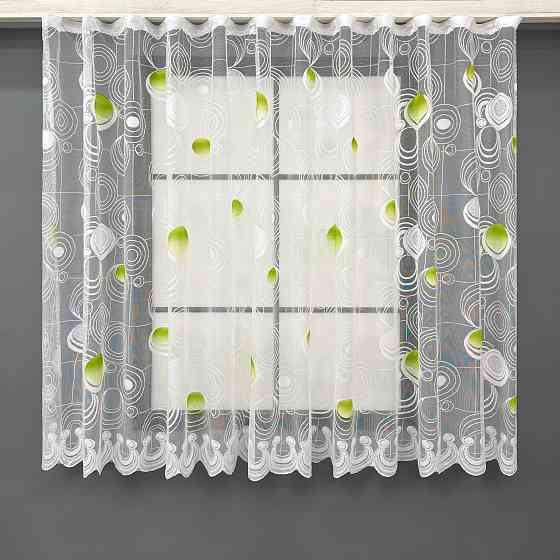 Тюль жакард VR-Textil № 1882т Арка на кухню колір білий 500х150 см (53-0082) Київ