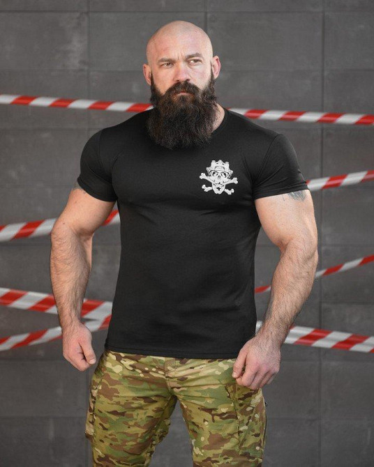 Тактическая потоотводящая футболка SABUR ужин черная НП5193 Одесса - изображение 8