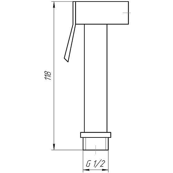 Душова гігієнічна стоп-лійка TOPAZ SH-77 (000015839) Київ