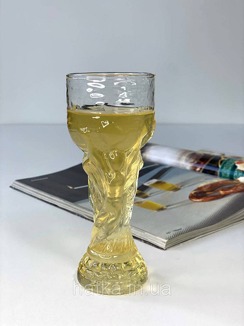 Кухоль для пива OLens "Чемпіон" 320 мл прозоре скло для дому та ресторанів 102-753 Київ - фото 4