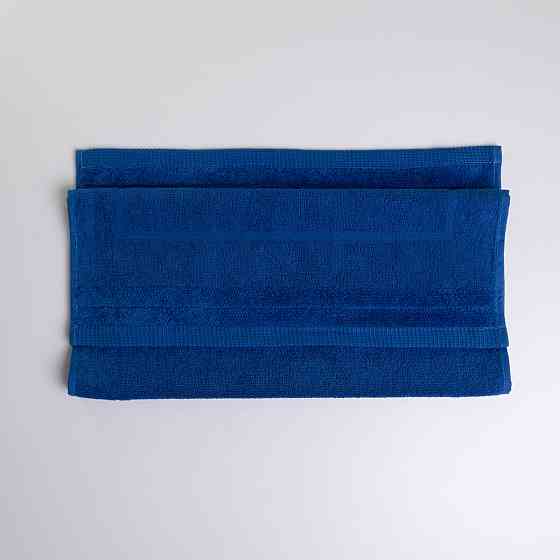 Махровое полотенце для ног Коврик GM Textile 50х70см 500г/м2 (Синий) Сумы